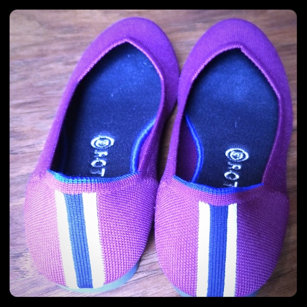 Rothys Sz 10 Purple Flats